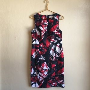 Michael Kors Red and black Shift dress